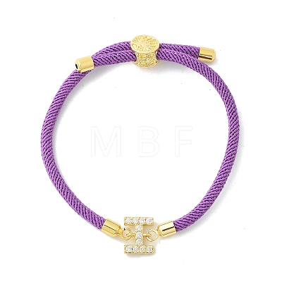 Adjustable Nylon Cord Bracelets BJEW-C096-01G-09-1