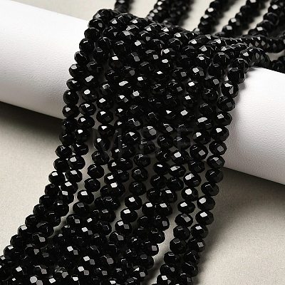 Dyed Natural Malaysia Jade Rondelle Beads Strands X-G-E316-2x4mm-08-1