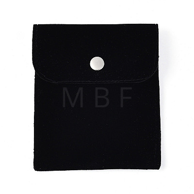 Double-Sided Velvet Jewelry Rectangle Bags for Earrings Rings Bracelets Necklaces TP-N004-01E-1