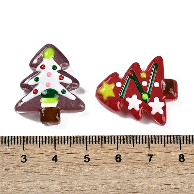 Christmas Theme Handmade Lampwork Beads LAMP-I027-07-1