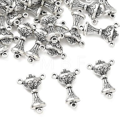 Tibetan Style Zinc Alloy Lantern Chandelier Component Links TIBEP-R334-166AS-RS-1