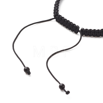Acrylic Braided Bead Bracelet BJEW-JB08546-1