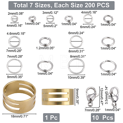 DIY Jewelry Making Findings Kit DIY-DC0001-25-1