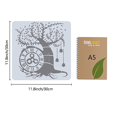 Plastic Reusable Drawing Painting Stencils Templates DIY-WH0244-031-1