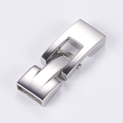 304 Stainless Steel Snap Lock Clasps STAS-G163-05P-1