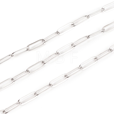 304 Stainless Steel Paperclip Chains STAS-K209-07P-1