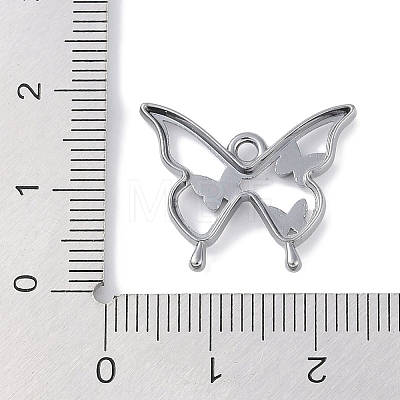 Rack Plating Alloy Enamel Pendants PALLOY-F018-15B-01-1