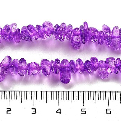 Transparent Crackle Glass Beads Strands GLAA-U004-01K-1