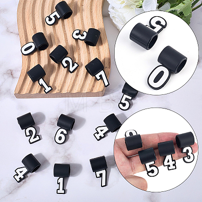 20Pcs 10 Styles Silicone Pendants SIL-SC0002-94-1