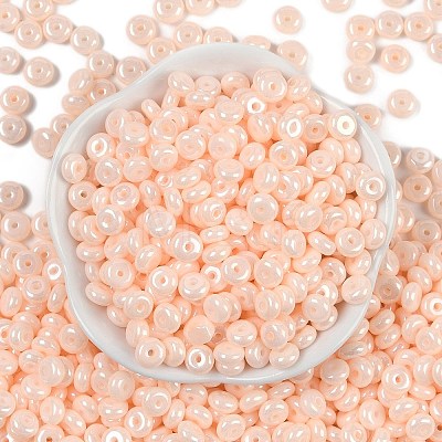 Opaque Colours Luster Glass Seed Beads SEED-P008-01C-14-1