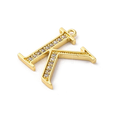 Rack Plating Brass Micro Pave Cubic Zirconia Pendant KK-H449-76G-05-1