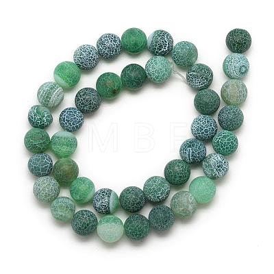 Natural Weathered Agate Bead Strands G-S237-8mm-06-1