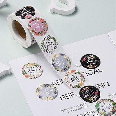 1.5 Inch Thank You Self-Adhesive Paper Gift Tag Stickers DIY-E027-B-14-1