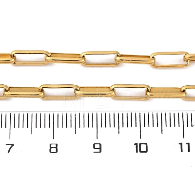 304 Stainless Steel Paperclip Chain Necklaces NJEW-Q013-03G-1