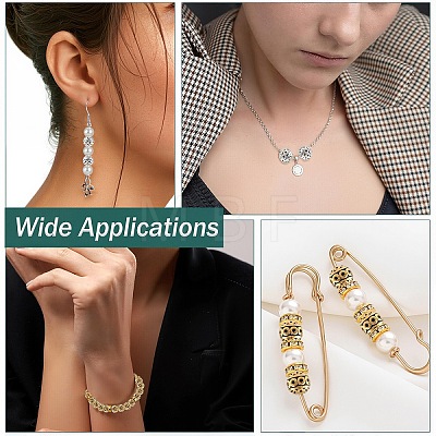 60Pcs 2 Colors Tibetan Style Zinc Alloy Beads FIND-YW0012-78-1