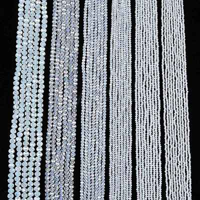 Electroplate Glass Beads Strands EGLA-A044-J2mm-B06-1