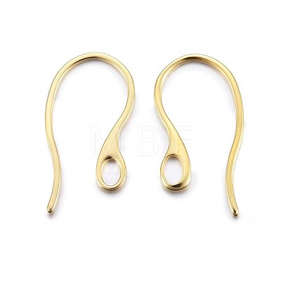 304 Stainless Steel Earring Hooks X-STAS-O110-19G-1