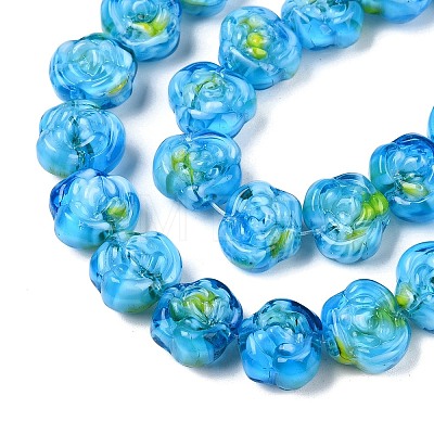 Handmade Lampwork Beads Strands LAMP-T021-26H-1