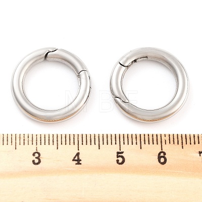 Non-Tarnish 316 Stainless Steel Spring Gate Rings STAS-M296-01P-A-01-1