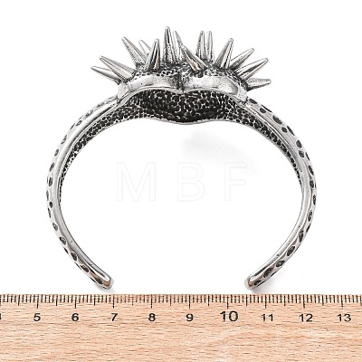 316 Surgical Stainless Steel Cuff Bangles BJEW-C142-01A-AS-1