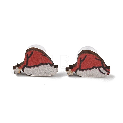 Christmas Theme Stud Earrings Set EJEW-U016-05P-04-1