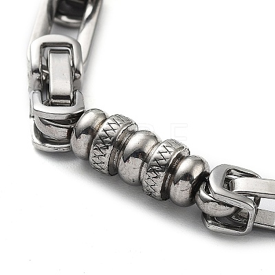 304 Stainless Steel Link Chain Bracelet for Men Women BJEW-Z023-19P-1