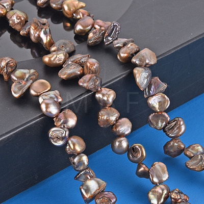 Natural Keshi Pearl Beads Strands PEAR-S021-028A-1