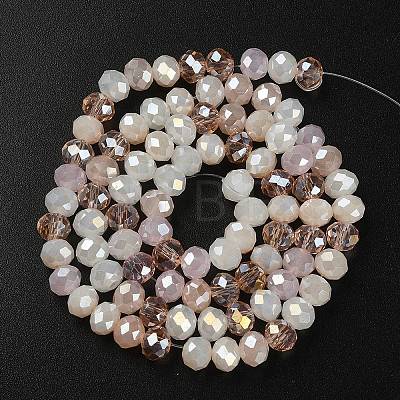 Electroplate Glass Beads Strands EGLA-YW0002-D09-1