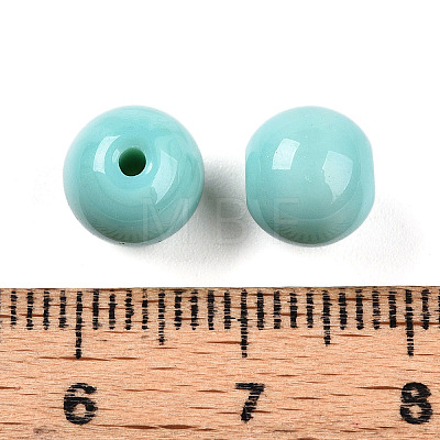 Opaque Solid Color Glass Beads GLAA-N007-8mm-A13-1