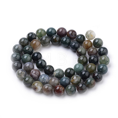 Natural Indian Agate Beads Strands G-S259-31-8mm-1