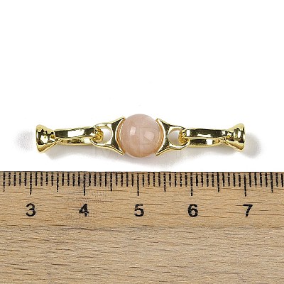 Natural Sunstone with Brass Fold Over Clasps G-G141-03G-16-1