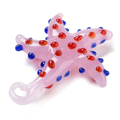 Handmade Lampwork Pendants X-LAMP-A004-05G-1