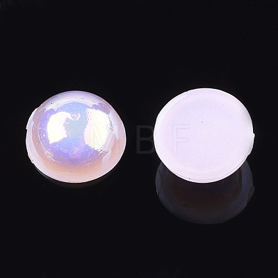 ABS Plastic Imitation Pearl Cabochons OACR-S025-10mm-06-1