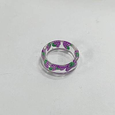 Resin Plain Band Rings FS-WG41763-09-1