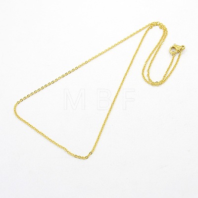 304 Stainless Steel Cable Chain Necklaces STAS-O037-101G-1