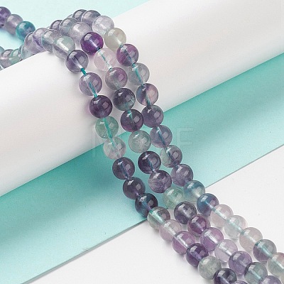 Natural Fluorite Beads Strands X-G-B038-C01-1