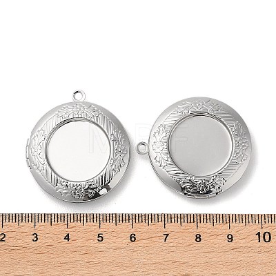 Brass Locket Pendants KK-K277-08P-1