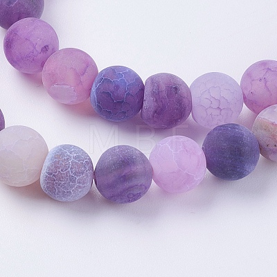 Natural Weathered Agate Beads Strands X-G-G589-8mm-06-1