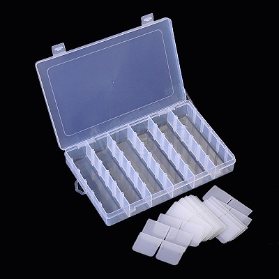 Plastic Clear Beads Storage Containers C096Y-1