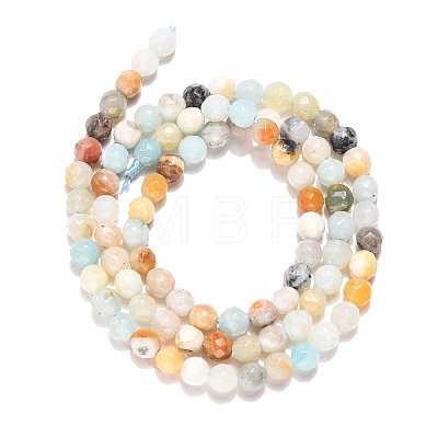 Natural Flower Amazonite Beads Strands LS-G-G545-06-1