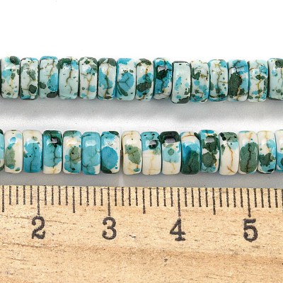 Baking Paint Synthetic Turquoise Beads Strands G-H060-02B-07-1