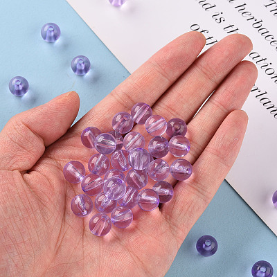 Transparent Acrylic Beads MACR-S370-A10mm-746-1