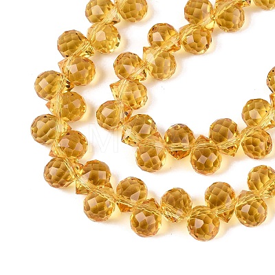 Transparent Glass Beads Strands GLAA-Q116-01A-B07-1