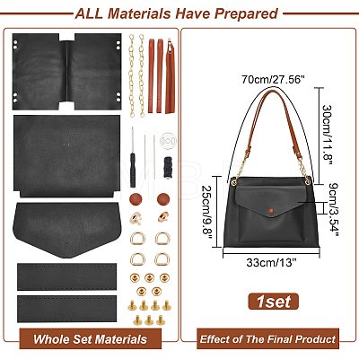 DIY Imitation Leather Handbag Making Kit DIY-WH0401-69C-1