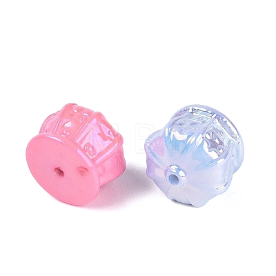 UV Plating Opaque Acrylic Beads OACR-N165-03-1