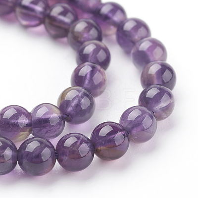 Natural Amethyst Beads Strands X-G-G099-4mm-1-1