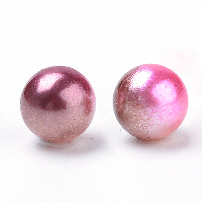 Rainbow Acrylic Imitation Pearl Beads LS-OACR-R065-8mm-A10-1