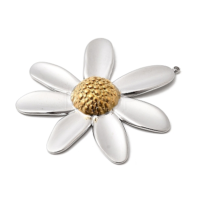 Two Tone 304 Stainless Steel Big Pendants STAS-B120-01GP-02-1
