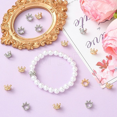 16Pcs 2 Colors Alloy European Beads MPDL-YW0001-09-1