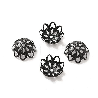 304 Stainless Steel Flower Fancy Bead Caps STAS-G085-16EB-1